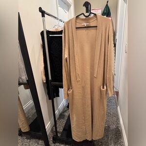 OAK + FORT Tan Longline Coat